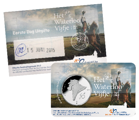 Slag bij Waterloo Vijfje 2015 1e Dag Coincard